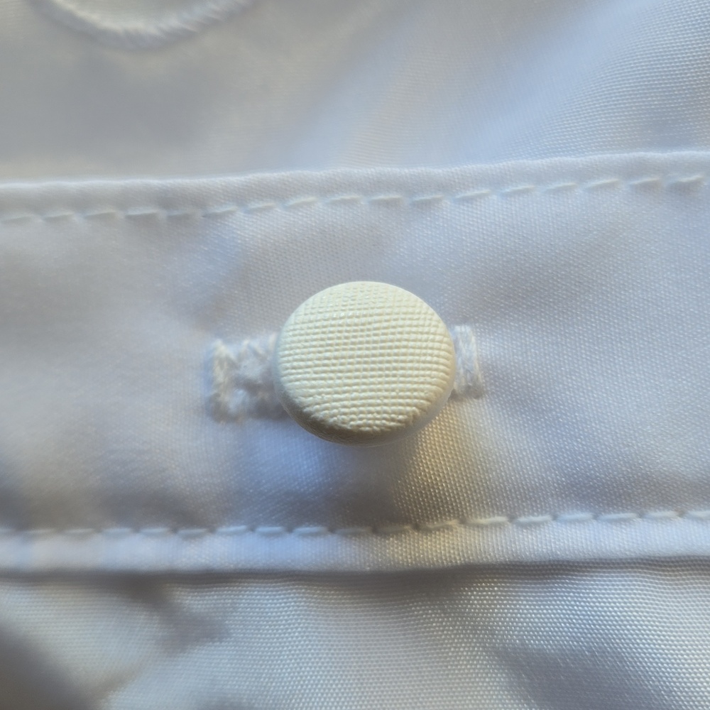 David Benjamin White Vintage Blouse With Floral Embroidery Accent At Bodice - Picture 5 of 15